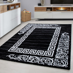Modern designer living room rug Miami 6620 Black