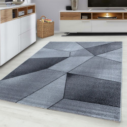Moderner,Designer  Wohnzimmer Teppich Grau