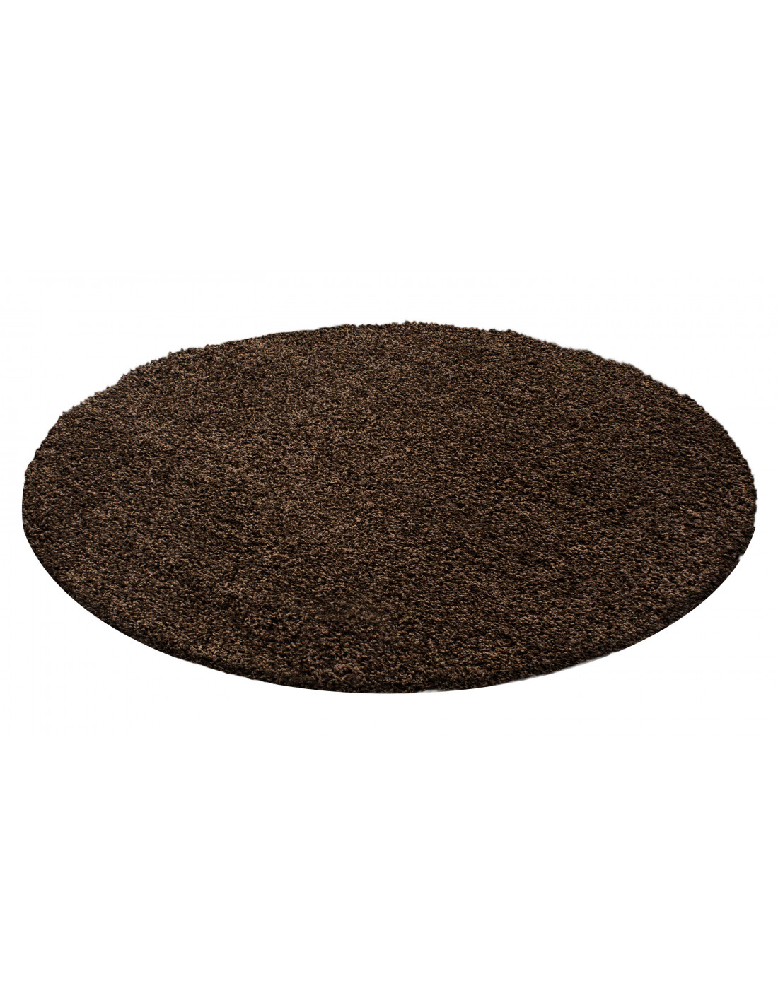 Shaggy matta, lugghöjd 3 cm, enfärgad brun