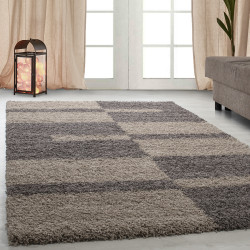 Hoogpolig hoogpolig woonkamer GALA Shaggy tapijt poolhoogte 3 cm taupe-beige