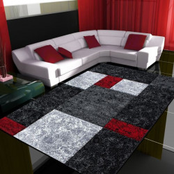 Moderner Designer Konturenschnitt 3D Wohnzimmer Teppich Hawaii 1330 Rot